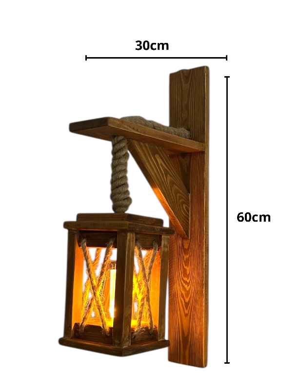 Lampe en bois 